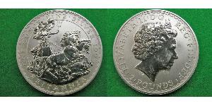 2 Pound United Kingdom (1922-) 銀 伊丽莎白二世 (1926-2022)