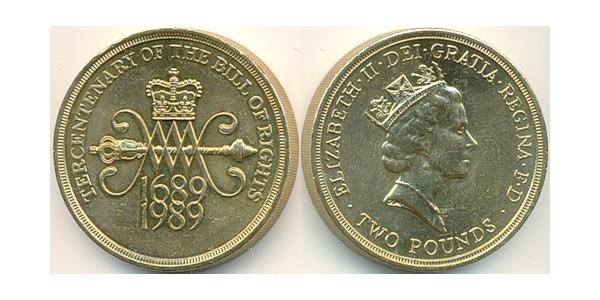 2 Pound United Kingdom (1922-) 銅/镍 伊丽莎白二世 (1926-2022)