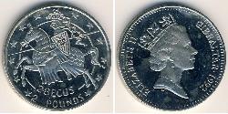 2 Pound / 2.8 Ecu Gibraltar 镍/銅 伊丽莎白二世 (1926-2022)