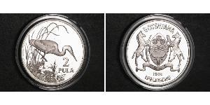 2 Pul Botsuana Plata 