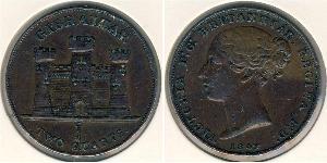 2 Quarto Gibraltar 銅 维多利亚 (英国君主)