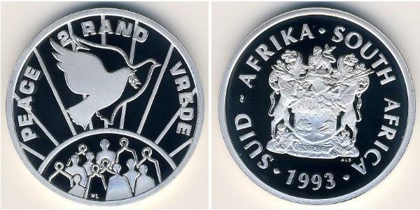 2 Rand Afrique du Sud Argent 