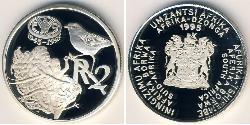2 Rand Sudafrica Argento 