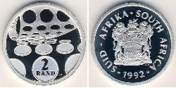 2 Rand Sudafrica Argento 