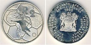 2 Rand Sudafrica Argento 