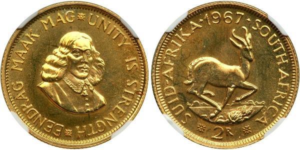 2 Rand South Africa Gold 