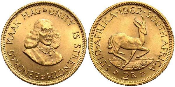 2 Rand South Africa Gold 