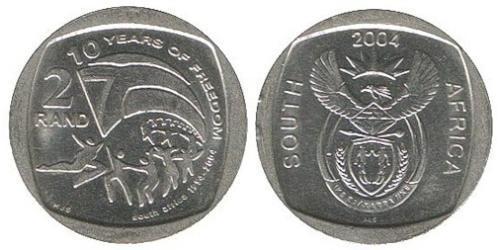 2 Rand Südafrika Kupfer/Nickel 