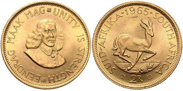 2 Rand Sudáfrica Oro 