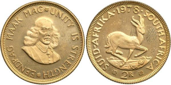 2 Rand Sudáfrica Oro 