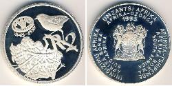 2 Rand Sudáfrica Plata 