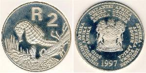 2 Rand Sudáfrica Plata 
