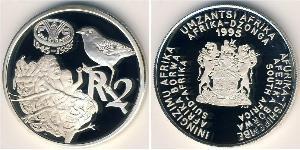 2 Rand Südafrika Silber 