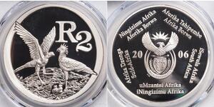 2 Rand Südafrika Silber 