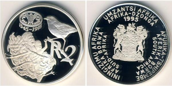 2 Rand Südafrika Silber 