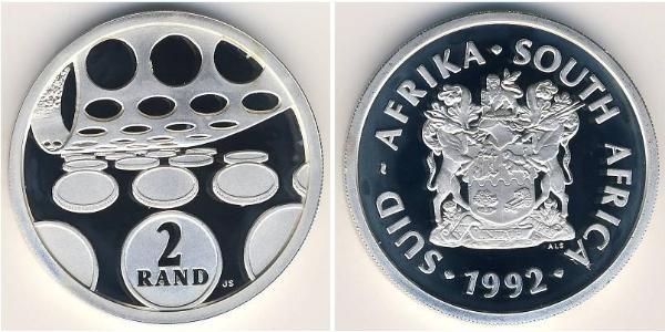 2 Rand Südafrika Silber 