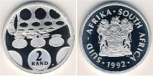 2 Rand South Africa Silver 