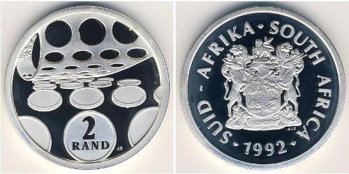 2 Rand South Africa Silver 