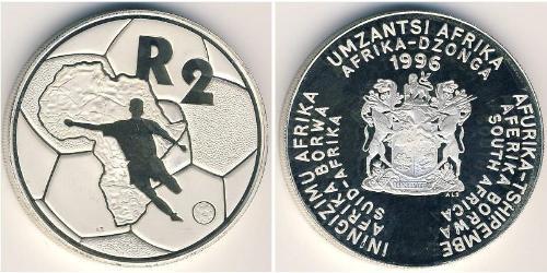 2 Rand South Africa 銀 