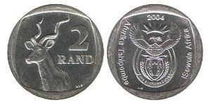 2 Rand South Africa 銅/镍 