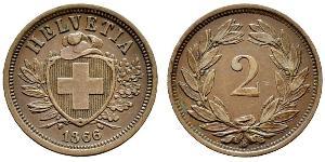 2 Rappen Suisse Bronze 
