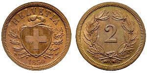 2 Rappen Suisse Bronze 