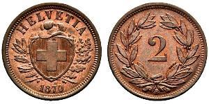 2 Rappen Suisse Bronze 