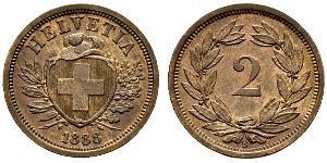 2 Rappen Suisse Bronze 