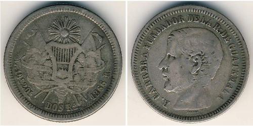 2 Real Guatemala Argent 