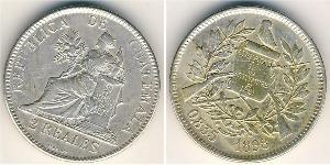 2 Real Guatemala (1838 - ) Argent 