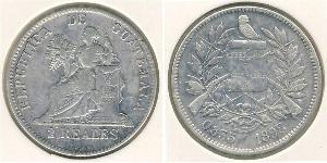 2 Real Guatemala (1838 - ) Argento 