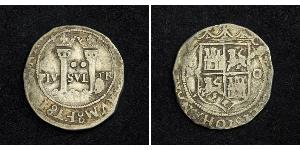 2 Real Vicereame della Nuova Spagna (1519 - 1821) Argento Ferdinando VII di Spagna (1784-1833)