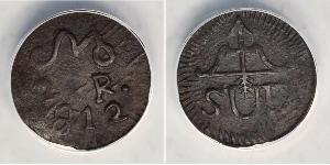 2 Real Nouvelle-Espagne (1519 - 1821) Laiton 