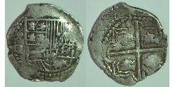 2 Real Bolivia / Virreinato del Perú (1542 - 1824) Plata Felipe III de España (1578-1621)