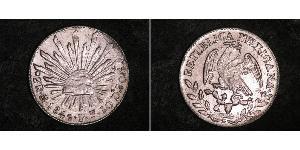 2 Real Estados Unidos Mexicanos (1846 - 1863) Plata 