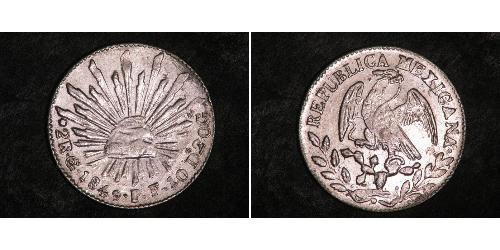 2 Real Estados Unidos Mexicanos (1846 - 1863) Plata 