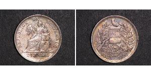 2 Real Guatemala (1838 - ) Plata 