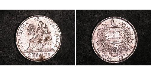 2 Real Guatemala (1838 - ) Plata 