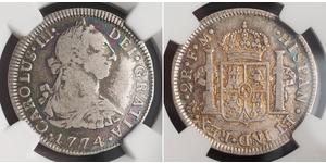 2 Real Virreinato de Nueva España (1519 - 1821) Plata Carlos III de España (1716 -1788)