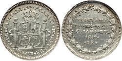 2 Real Spanish Mexico  / Kingdom of New Spain (1519 - 1821) Silver Charles IV of Spain (1748-1819)