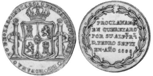 2 Real 新西班牙總督轄區 (1535 - 1821) 銀 费尔南多七世 (1784 - 1833)