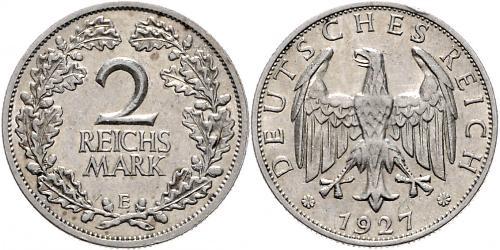 2 Reichsmark République de Weimar (1918-1933) Argent 
