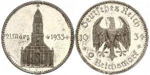 2 Reichsmark Troisième Reich (1933-1945) Argent 
