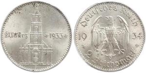 2 Reichsmark Troisième Reich (1933-1945) Argent 