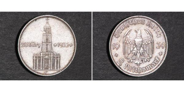 2 Reichsmark Troisième Reich (1933-1945) Argent 