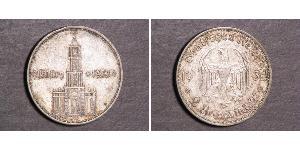 2 Reichsmark Alemania nazi (1933-1945) Plata 