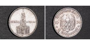 2 Reichsmark Deutsches Reich (1933-1945) Silber 