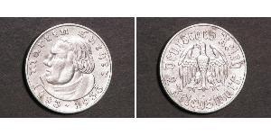 2 Reichsmark Nazi Germany (1933-1945) Silver Martin Luther