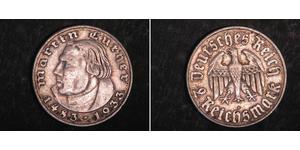 2 Reichsmark Третий рейх (1933-1945) Серебро Лютер, Мартин
