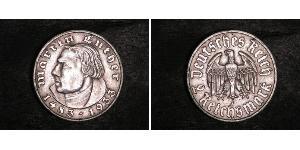 2 Reichsmark Третій рейх (1933-1945) Срібло Мартін Лютер